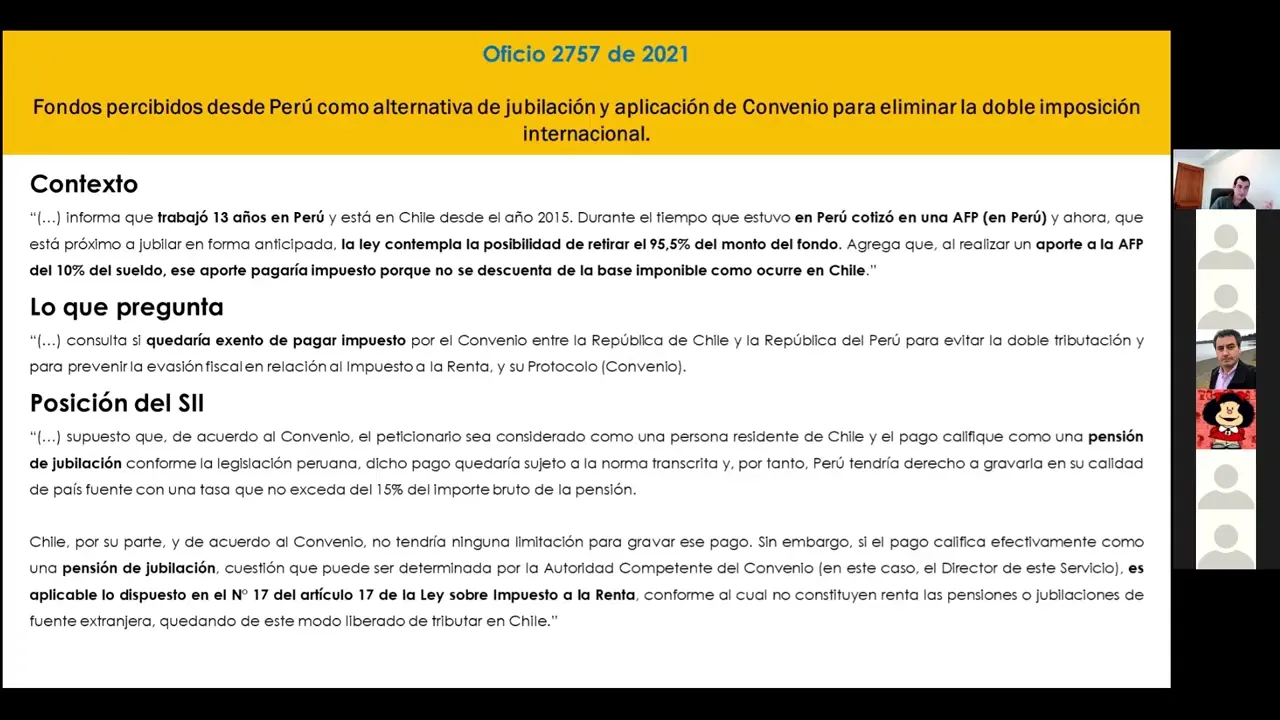 Profesor Ignacio Gepp analiza oficio SII | Fondos Percibidos desde Perú como alternativa de…