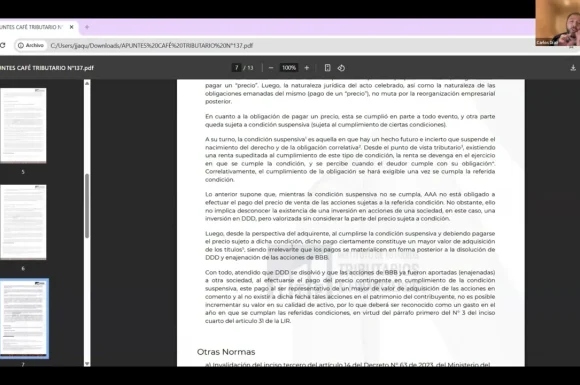 Profesor Javier Jaque analiza Oficio 955 del SII | Pago de Precio por Venta de Acciones.